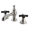 Kingston Brass KC7068PKX Duchess Widespread Bathroom Faucet W/ Brass Pop-Up, Nickel KC7068PKX - alternate 1